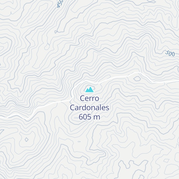 Map of Cerro Cardonales