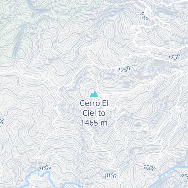 Map of Cerro El Cielito
