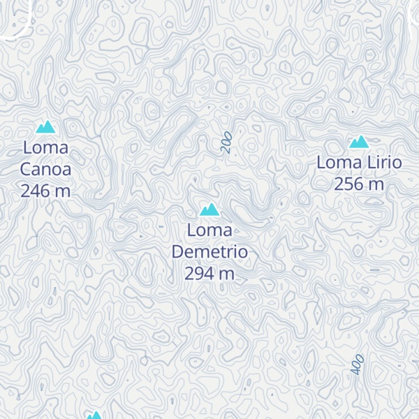 Map of Loma Demetrio