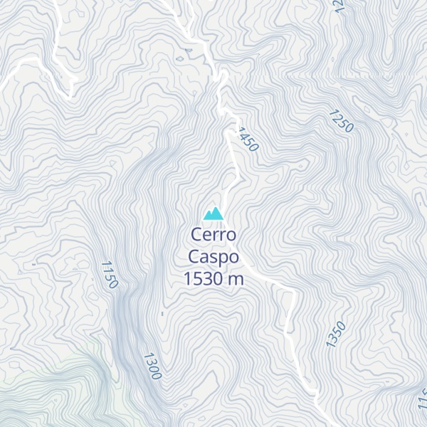 Map of Cerro Caspo