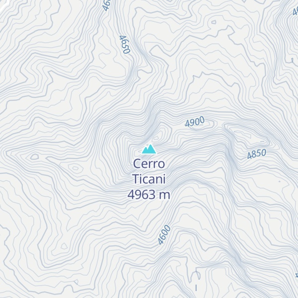 Map of Cerro Ticani
