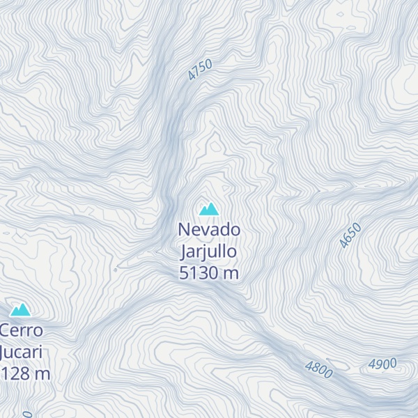 Map of Nevado Jarjullo