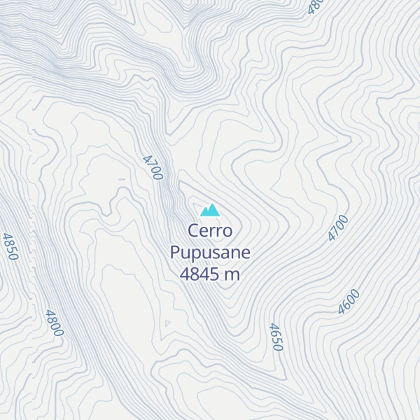 Map of Cerro Pupusane
