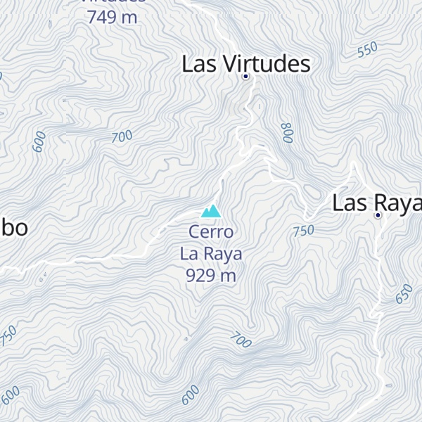 Map of Cerro La Raya
