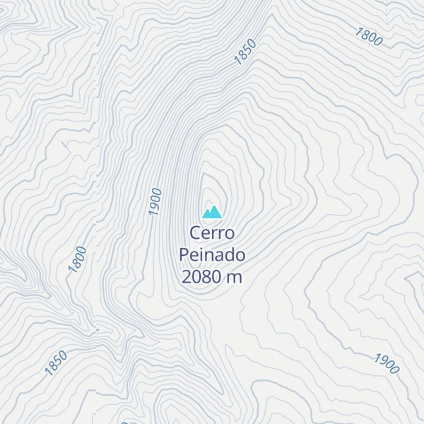 Map of Cerro Peinado