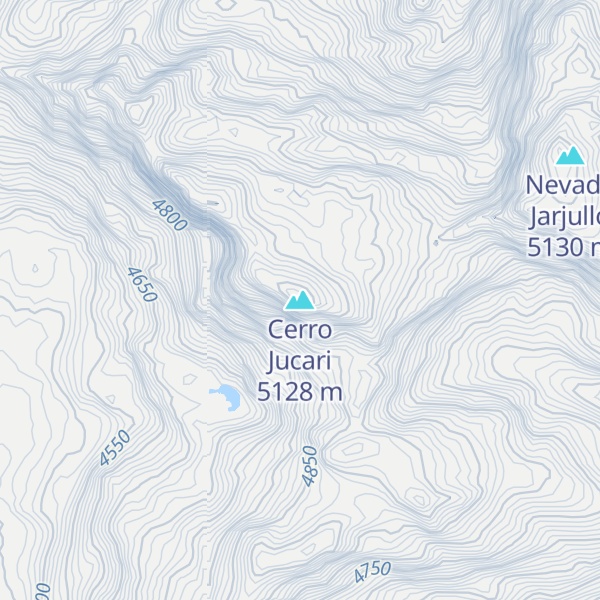 Map of Cerro Jucari