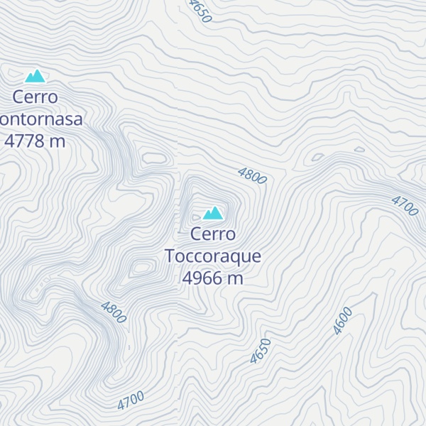 Map of Cerro Toccoraque