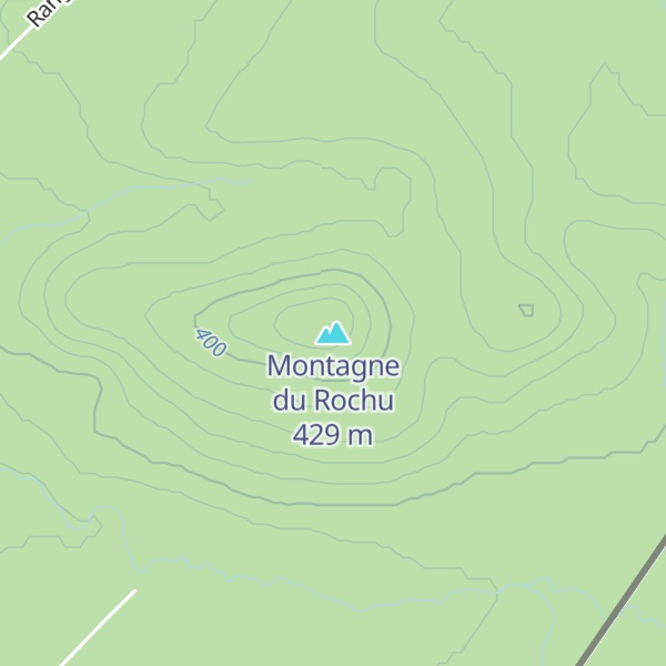 Map of Montagne du Rochu