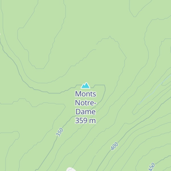 Map of Monts Notre-Dame