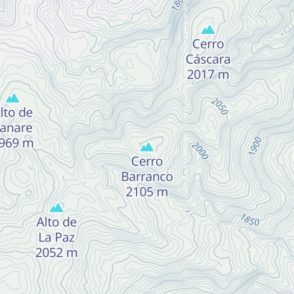 Map of Cerro Barranco