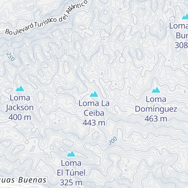 Map of Loma La Ceiba