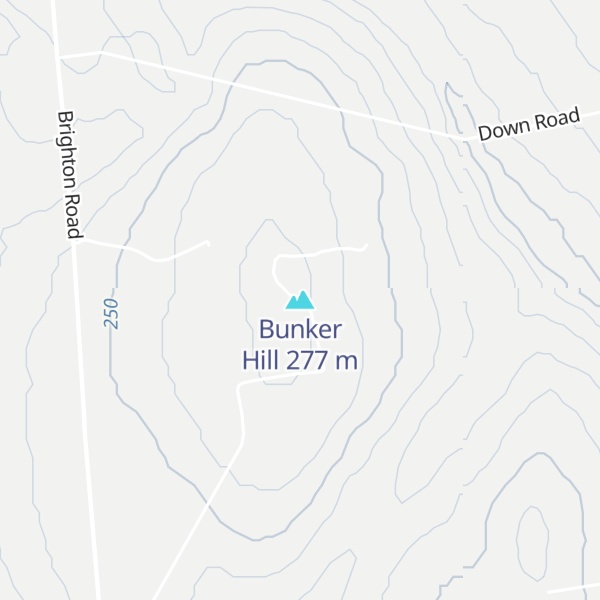 Map of Bunker Hill