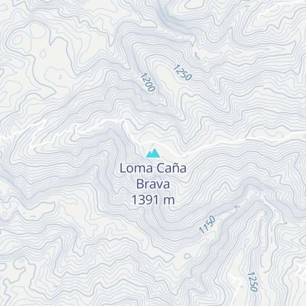 Map of Loma Caña Brava