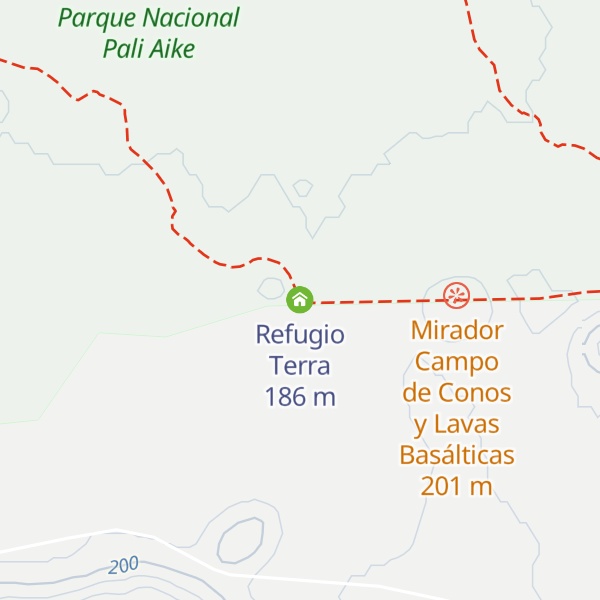 Map of Refugio Terra
