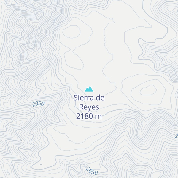 Map of Sierra de Reyes
