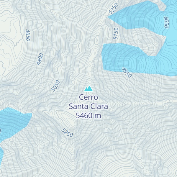 Map of Cerro Santa Clara