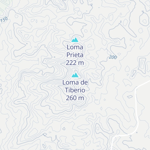 Map of Loma de Tiberio