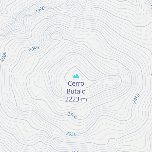 Map of Cerro Butalo