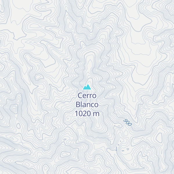 Map of Cerro Blanco