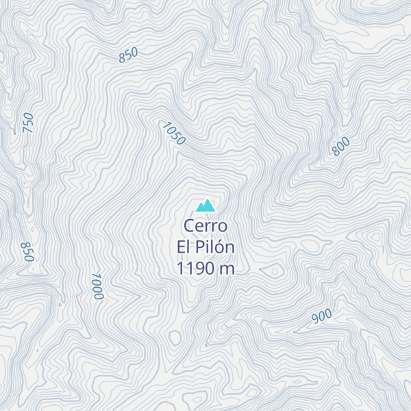 Map of Cerro El Pilón