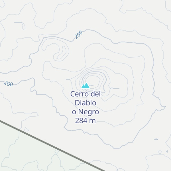Map of Cerro del Diablo o Negro