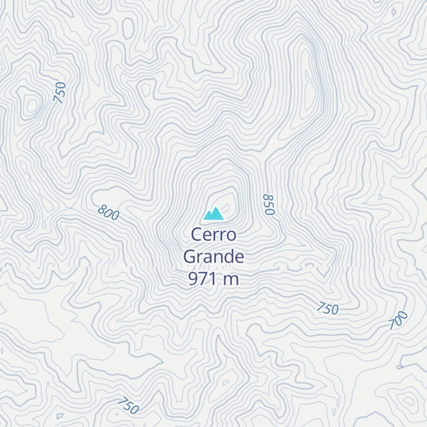 Map of Cerro Grande