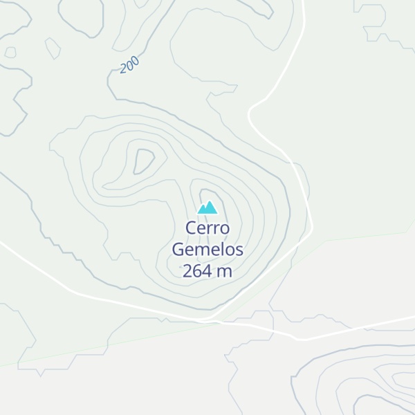 Map of Cerro Gemelos