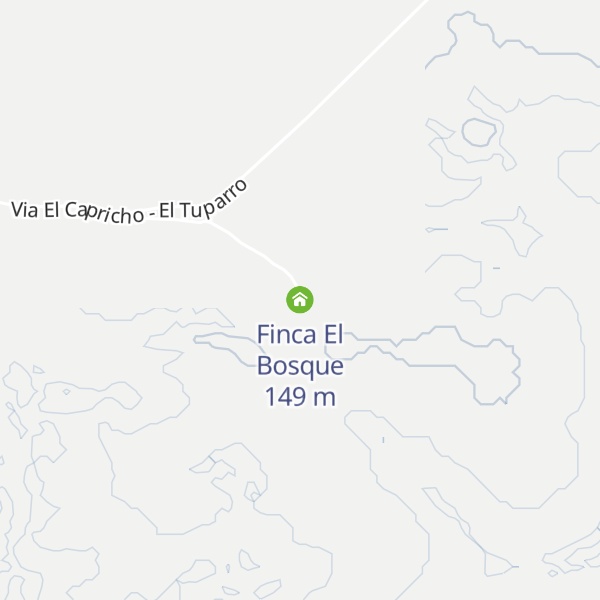 Map of Finca El Bosque