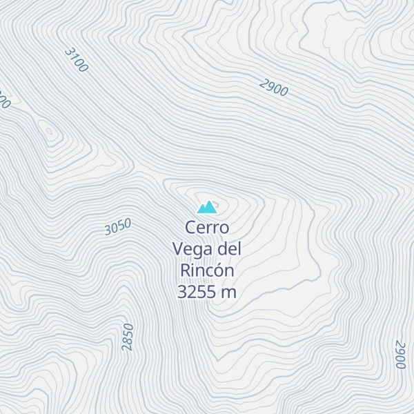 Map of Cerro Vega del Rincón