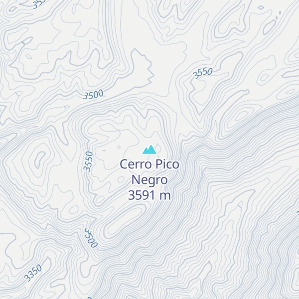 Map of Cerro Pico Negro
