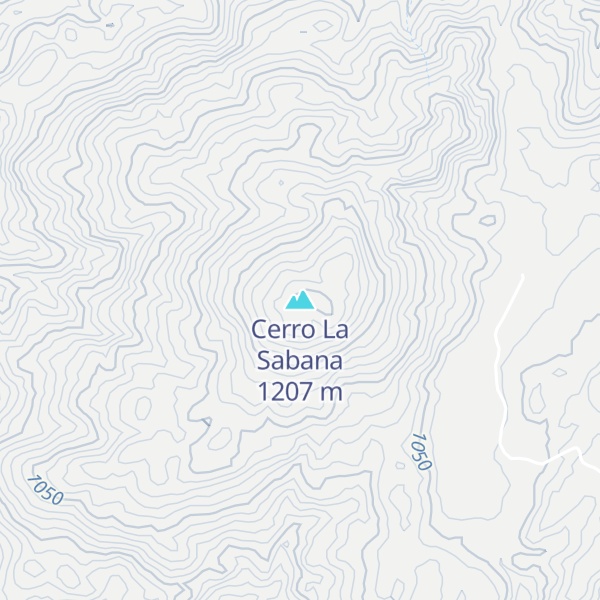 Map of Cerro La Sabana