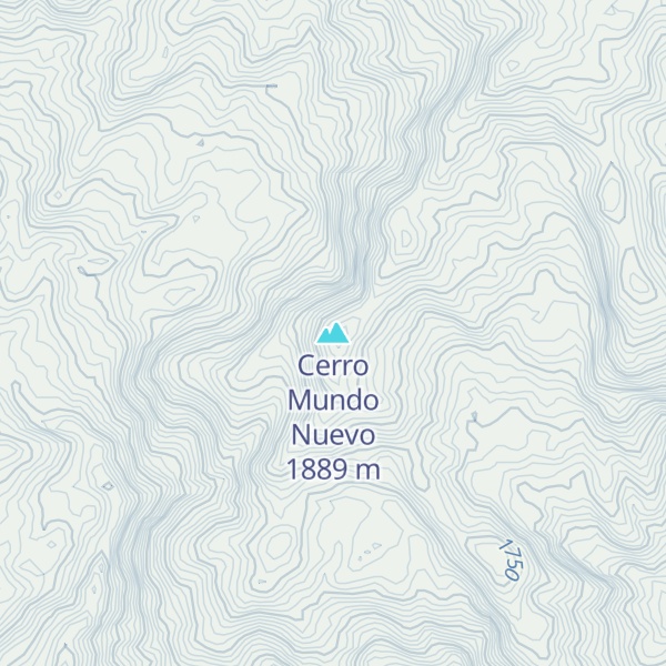 Map of Cerro Mundo Nuevo