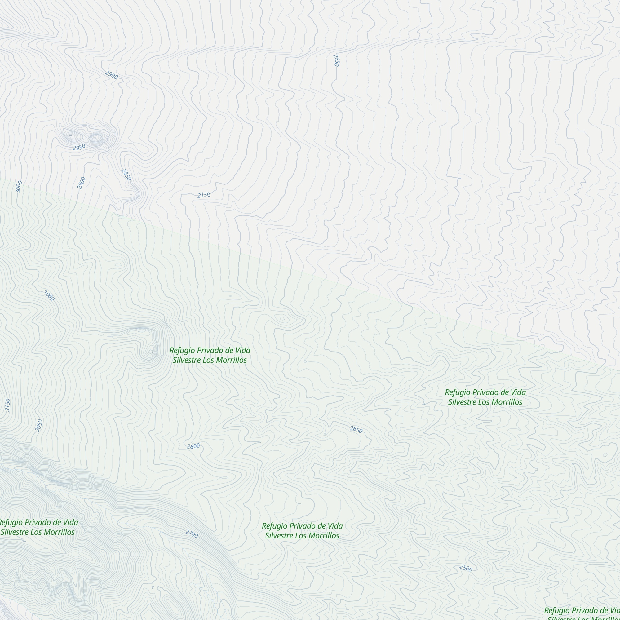 Refugio Las Hornillas map