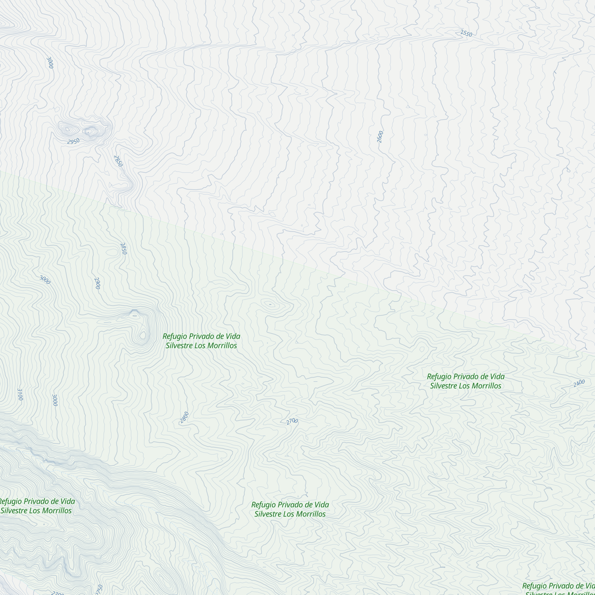 Refugio Las Hornillas map