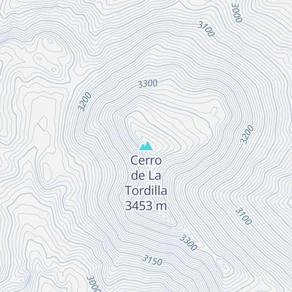 Map of Cerro de La Tordilla