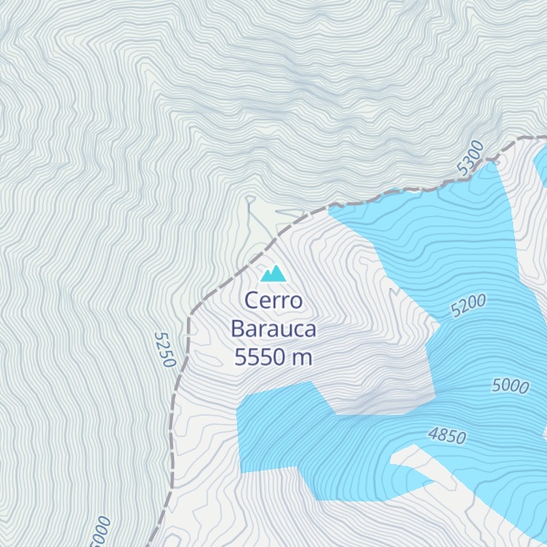 Map of Cerro Barauca