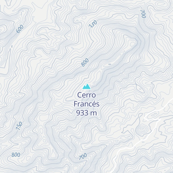 Map of Cerro Francés