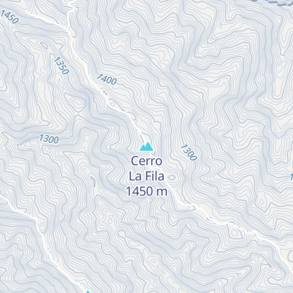 Map of Cerro La Fila