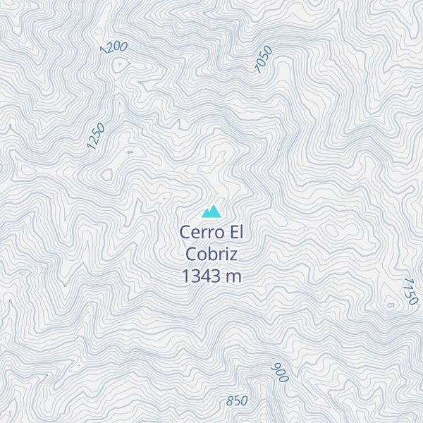 Map of Cerro El Cobriz