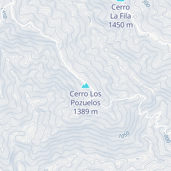 Map of Cerro Los Pozuelos