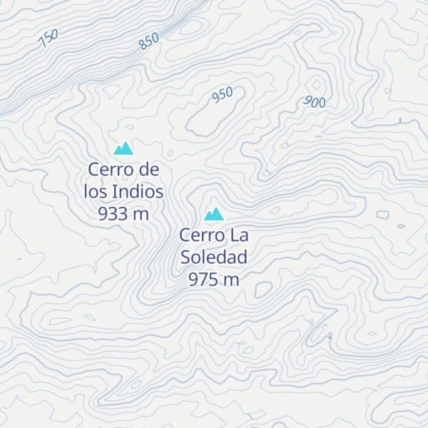 Map of Cerro La Soledad