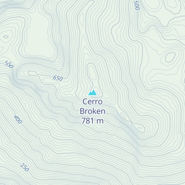 Map of Cerro Broken