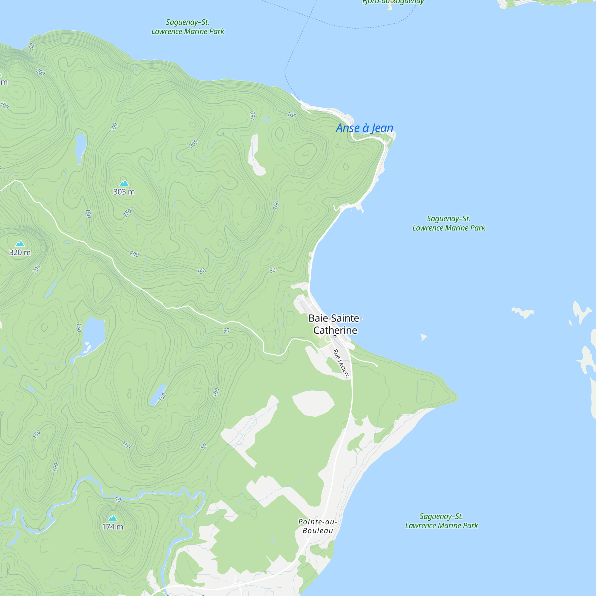 Gîte de la colline map