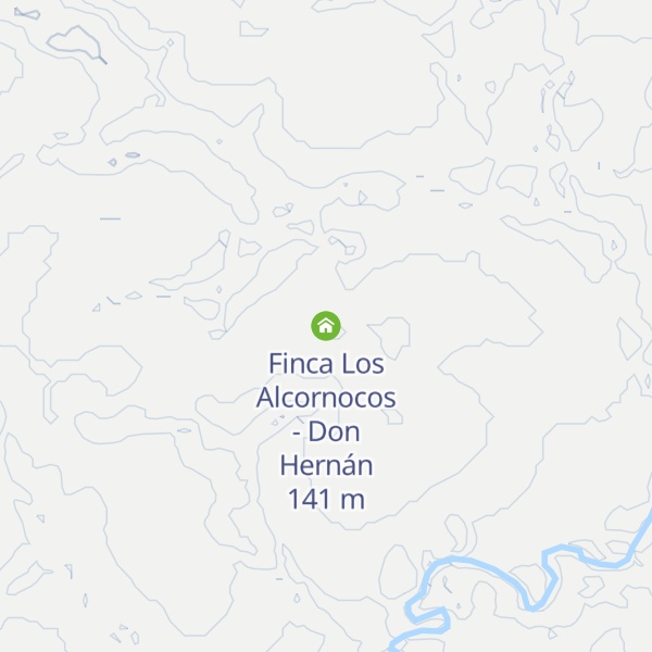 Map of Finca Los Alcornocos - Don Hernán
