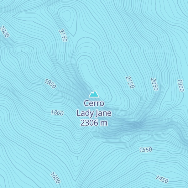 Map of Cerro Lady Jane