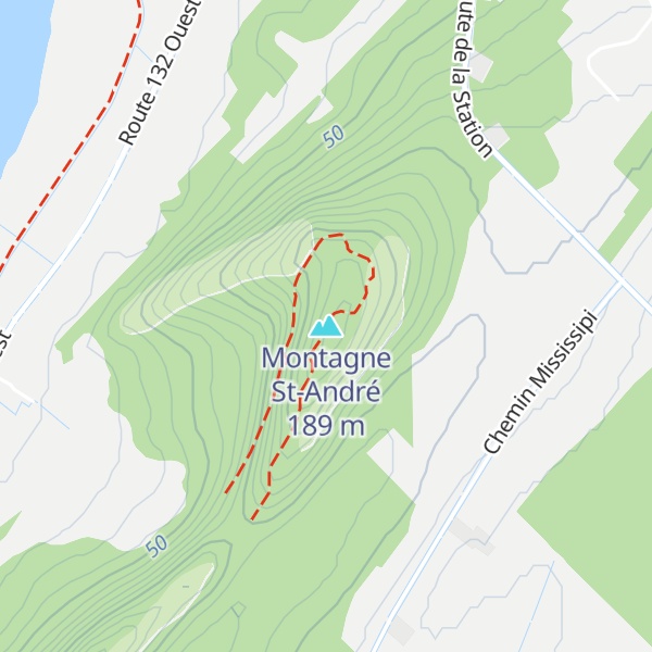 Map of Montagne St-André