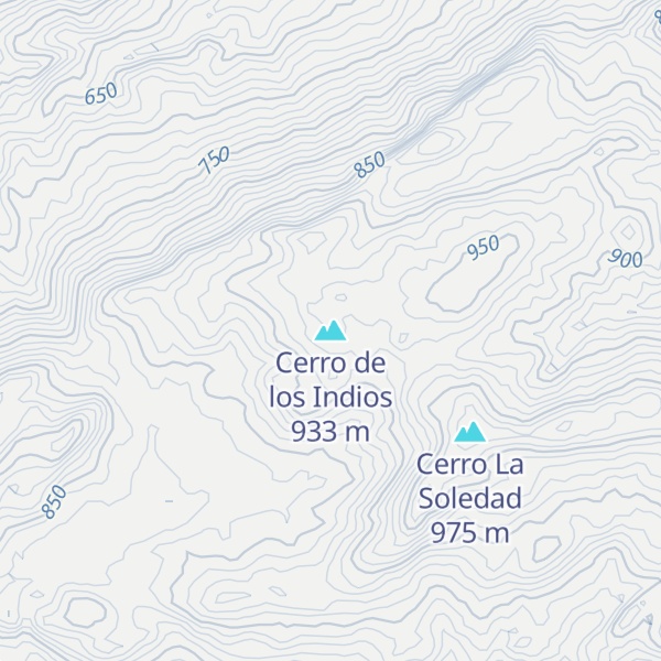 Map of Cerro de los Indios