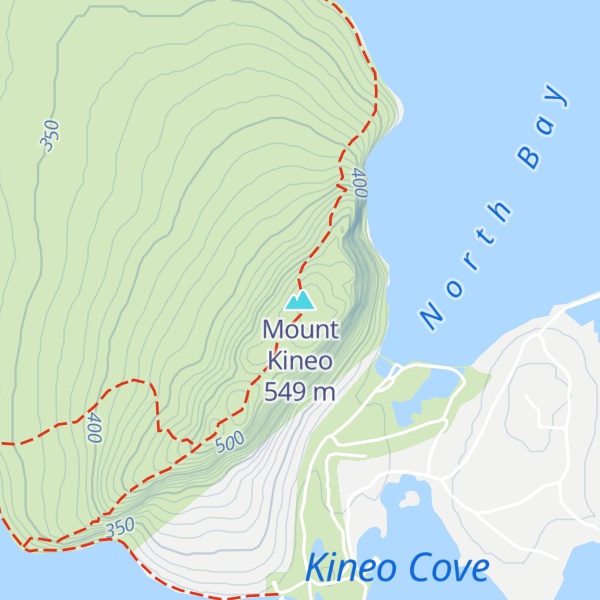 Map of Mount Kineo