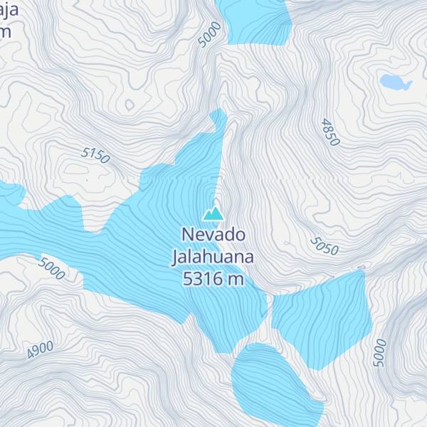Map of Nevado Jalahuana