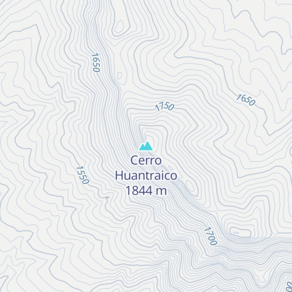 Map of Cerro Huantraico